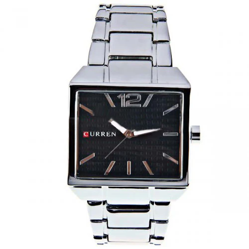Curren Men's Stainless Watch with Stainless Steel Band (Black 4cm Dial) - CUR007 - Image 3
