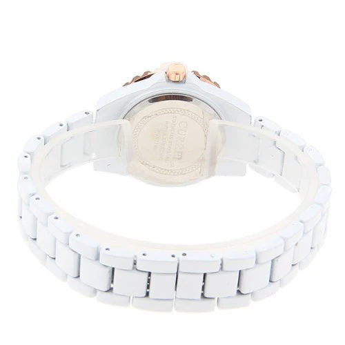 Curren Women's White Stainless Steel Waterproof Watch with Rhinestone Accents (White 3.2cm Dial) - CUR054 - Image 3