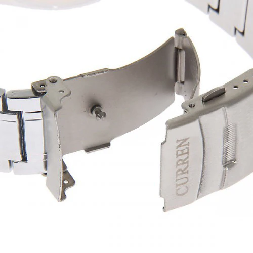 Curren Quartz Men's Stainless Steel Watch (White 4.8cm Dial) - CUR078 - Image 2