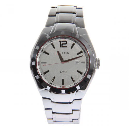 Curren Quartz Men's Stainless Steel Watch (White 4.8cm Dial) - CUR078 - Image 4