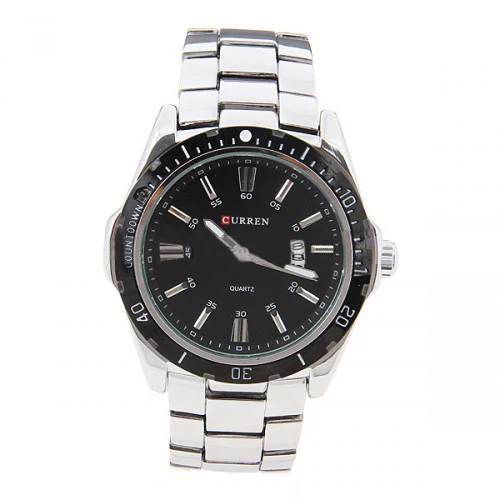 Curren Quartz Men's Stainless Steel Watch (Black 5.2cm Dial) - CUR094 - Image 5