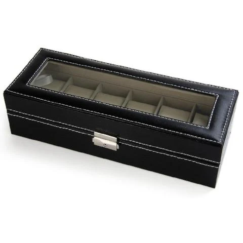 Curren PU Leather 6 Grids Watch Box - CUR WB1004 - Image 5