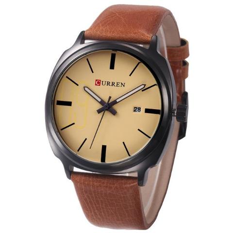 Curren Analog Date Classic Watch (Dial 4.2cm) - CUR125 - Image 5