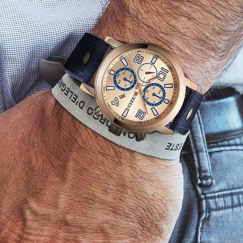 Curren Blue Band Watch (Dial 4.4cm) - CUR 169 - Image 4