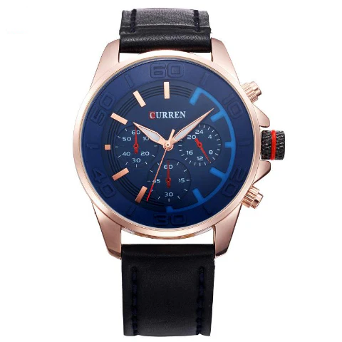 Curren Blue Dial Choronograph Watch (Blue Dial 4.4cm) - CUR 138