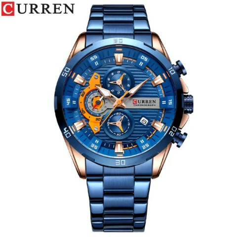 Curren Men's Chronometer Stainless Steel Watch (Dial - 4.7cm) - CUR216 - Image 6