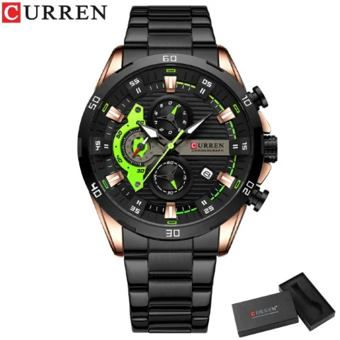 Curren Men's Chronometer Stainless Steel Watch (Dial - 4.7cm) - CUR216 - Image 9