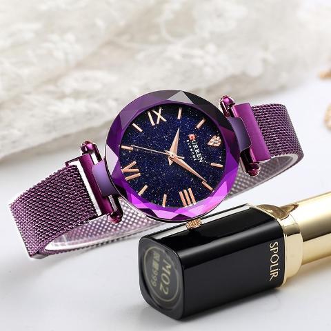 Curren Diamond Cut Women's Watch (Dial 2.8cm) - CUR175 - Image 3