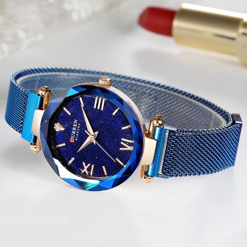 Curren Diamond Cut Women's Watch (Dial 2.8cm) - CUR175 - Image 4