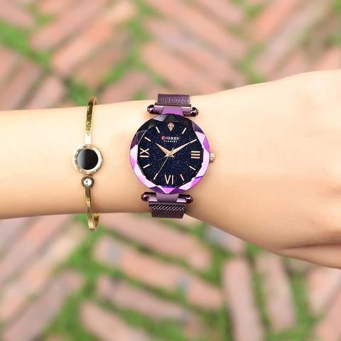 Curren Diamond Cut Women's Watch (Dial 2.8cm) - CUR175 - Image 5