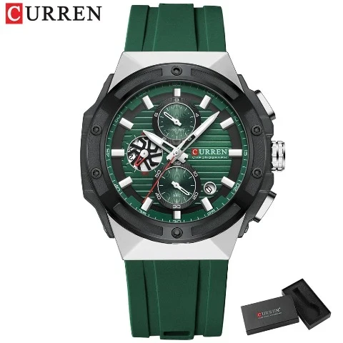 Curren Creative Silicone Strap Watch (Dial - 4.5cm) - CUR224 - Image 10