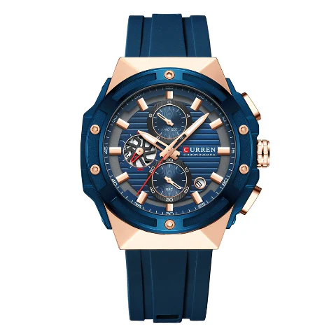 Curren Creative Silicone Strap Watch (Dial - 4.5cm) - CUR224 - Image 5