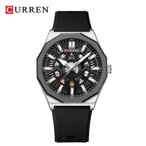 Curren Luxury Waterproof Silicone Band Quartz Watch (Dial 4.4cm) - CUR231 - Image 8