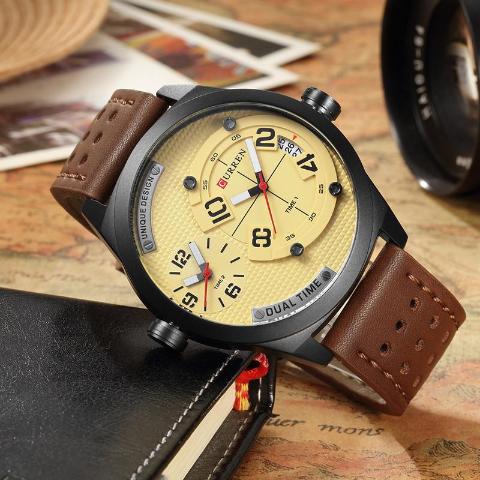 Curren Men's Dual Time Watch (Dial 4.9cm) - CUR 132 - Image 3