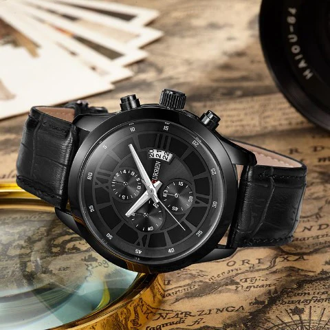 Curren Men's Full Black Watch (Dial 4.3cm) - CUR203 - Image 2