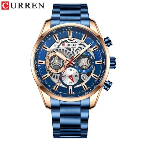 Curren Men's Full Steel Chronograph Watch (Dial 4.5cm) - CUR212 - Image 5