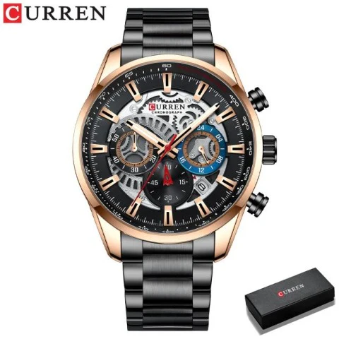 Curren Men's Full Steel Chronograph Watch (Dial 4.5cm) - CUR212 - Image 6