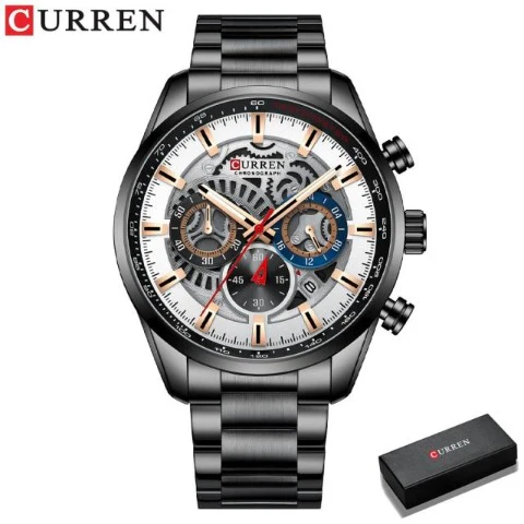 Curren Men's Full Steel Chronograph Watch (Dial 4.5cm) - CUR212 - Image 8