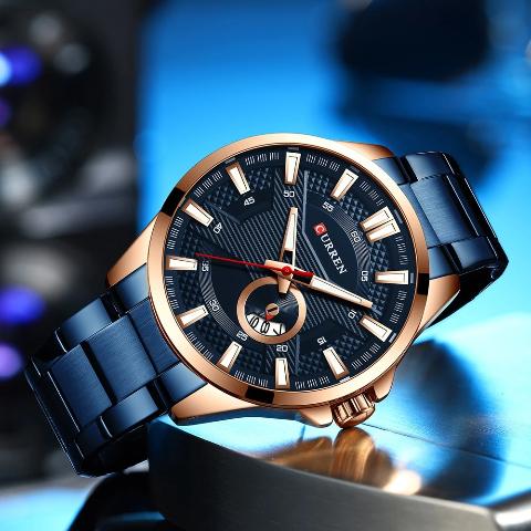 Curren Men's Round Date Watch (Dial 4.6cm) - CUR192 - Image 3