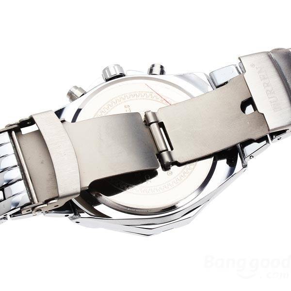Curren Men's Stainless Steel Waterproof (Red 4.4cm Dial) - CUR118 - Image 4
