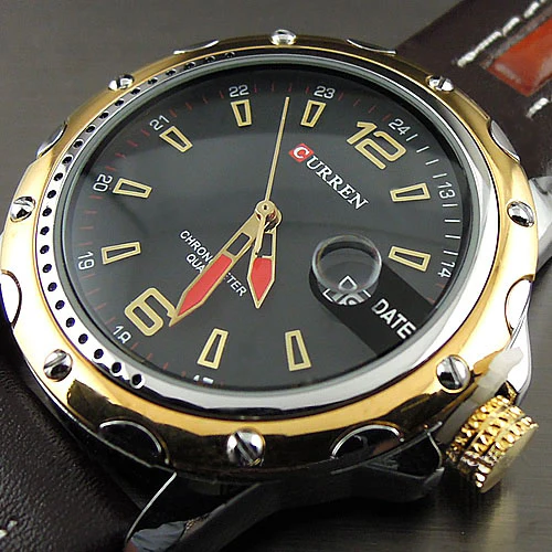 Curren Men's Watch with Leather Band (4.3 cm Dial) - CUR115 - Image 7