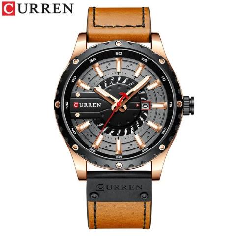 Curren Men's Waterproof Leather Band Watch (Dial 4.8cm) - CUR209 - Image 6