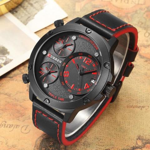 Curren Triple Time Zone Watch (Dial 5.2cm) - CUR171 - Image 2
