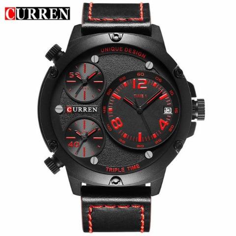 Curren Triple Time Zone Watch (Dial 5.2cm) - CUR171 - Image 4