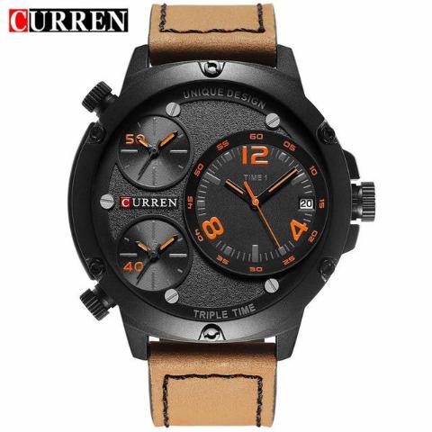 Curren Triple Time Zone Watch (Dial 5.2cm) - CUR171 - Image 5