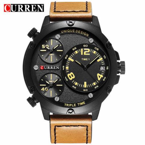 Curren Triple Time Zone Watch (Dial 5.2cm) - CUR171 - Image 6