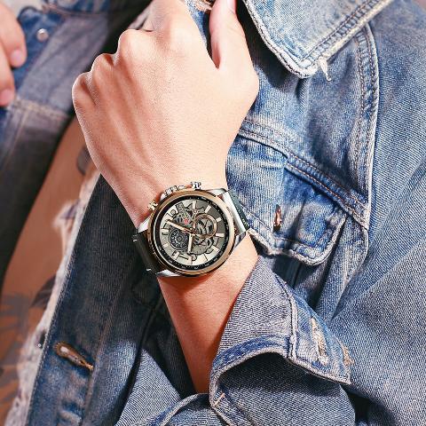 Curren Men's New Creative Chronograph Watch (Dial 4.8cm) - CUR196 - Image 4