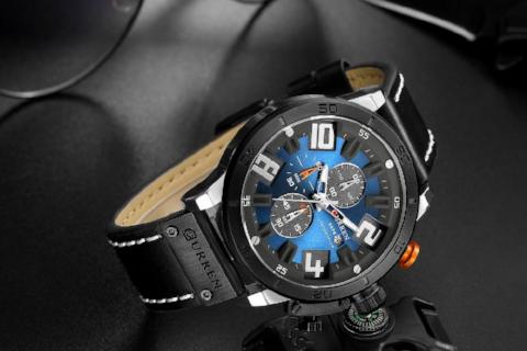 Curren New Men's Chronograph Watch (Dial 4.6cm) - CUR 165 - Image 2