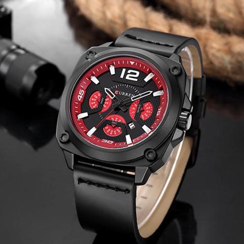 Curren PU Leather Square Watch (Dial 4.6cm) - CUR190 - Image 2