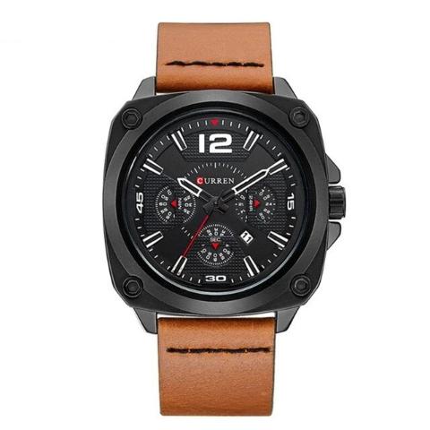 Curren PU Leather Square Watch (Dial 4.6cm) - CUR190 - Image 5