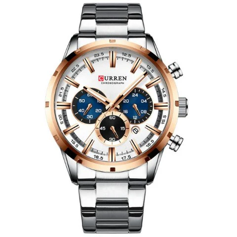 Curren Stainless Steel Chronograph Men's Watch (Dial - 4.7cm) - CUR198 - Image 2