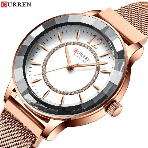 Curren Women's Blanche Crystal Watch (Dial 3.6cm) - CUR194 - Image 4