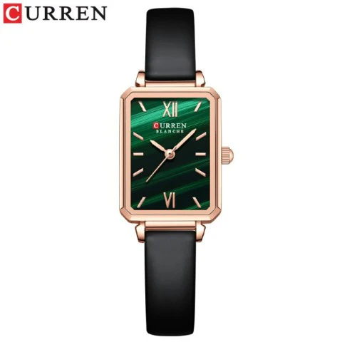 Curren Women's Square Green Dial Watch (Dial 2.1cm) - CUR215 - Image 6