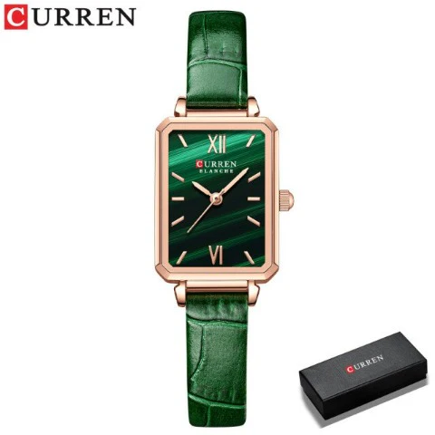 Curren Women's Square Green Dial Watch (Dial 2.1cm) - CUR215 - Image 7