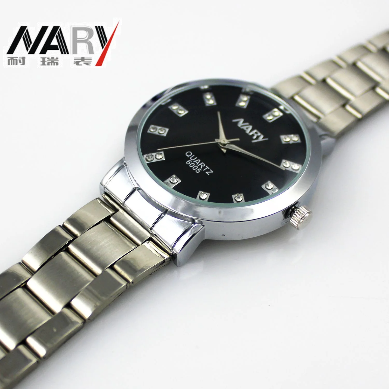 Nary Women's White Dial Stainless Steel Dress Watch-B6005W - Image 3